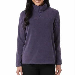 32 Degrees Heat Midweight Snap Arctic Fleece Pullover szL